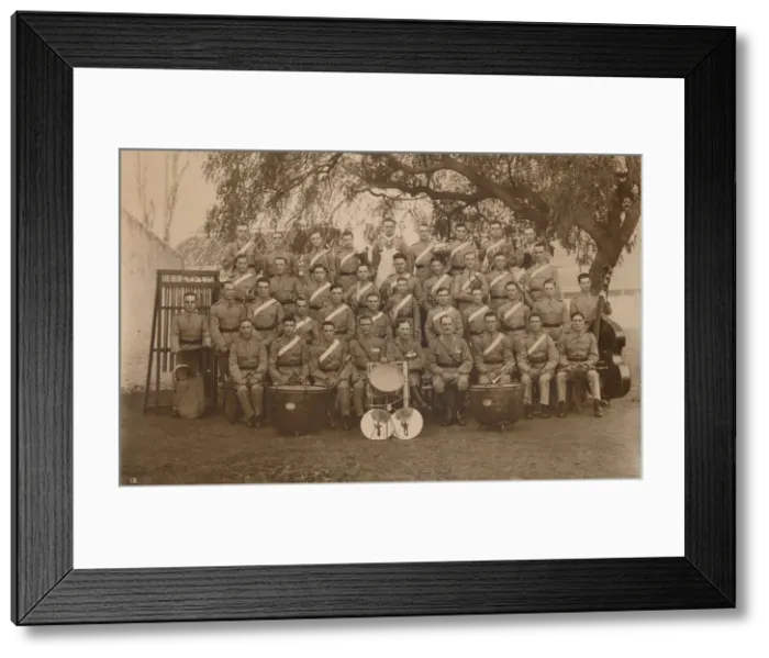 Framed Print : The Battalion Band of the First Battalion, The Queens Own Royal West Kent Regiment. Poona, India, 1 Framed Print : The Battalion Band of the First Battalion, The Queens Own Royal West Kent Regiment. Poona, India, 1