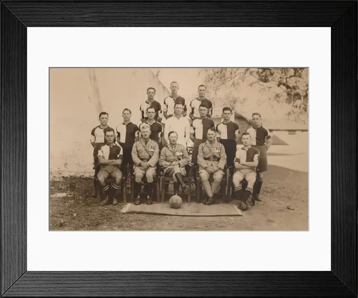 Framed Print : The Battalion Football Team of the First Battalion, The Queens Own Royal West Kent Regiment. Poona Framed Print : The Battalion Football Team of the First Battalion, The Queens Own Royal West Kent Regiment. Poona
