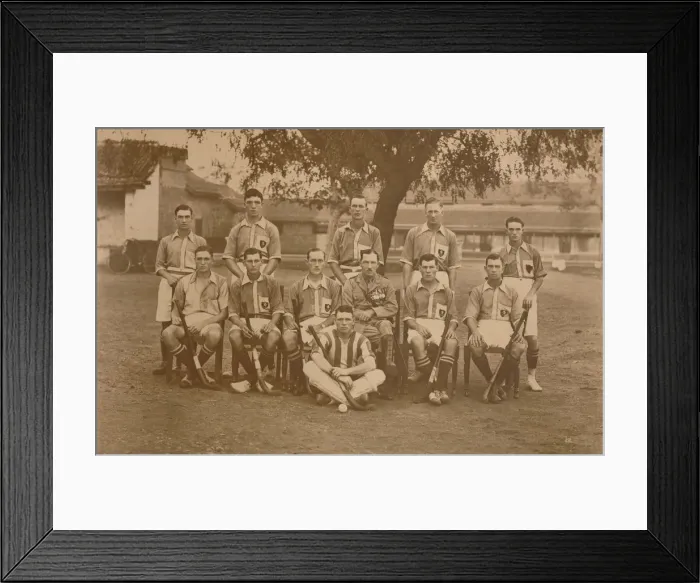 Framed Print : The Battalion Hockey Team of the First Battalion, The Queens Own Royal West Kent Regiment. Poona, I Framed Print : The Battalion Hockey Team of the First Battalion, The Queens Own Royal West Kent Regiment. Poona, I