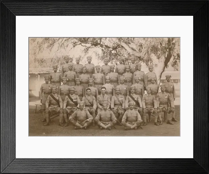 Framed Print : The Indian Platoon of the First Battalion, The Queens Own Royal West Kent Regiment. Poona, India, 1 Framed Print : The Indian Platoon of the First Battalion, The Queens Own Royal West Kent Regiment. Poona, India, 1