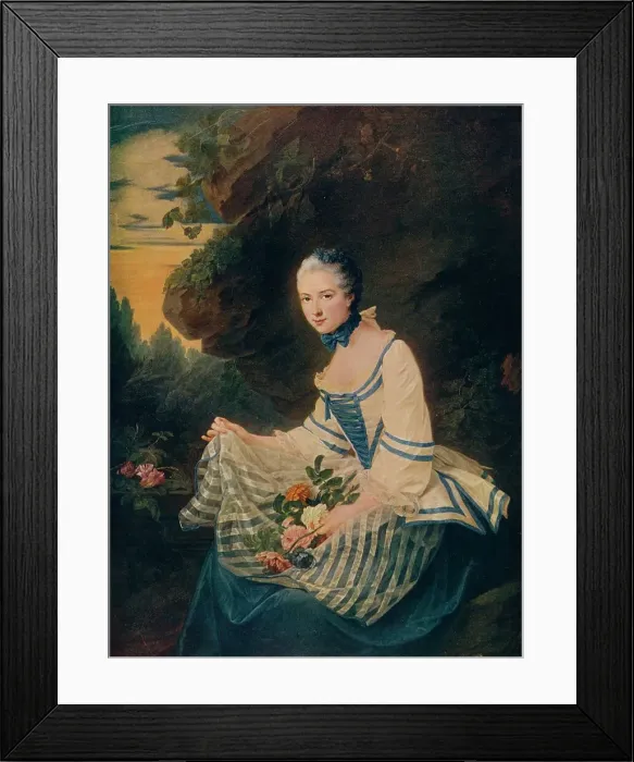 Framed Print : Marie-Louise-Elisabeth de Maille, comtesse de Sorans, ((1742-1812), 1763 (1906) Framed Print : Marie-Louise-Elisabeth de Maille, comtesse de Sorans, ((1742-1812), 1763 (1906)