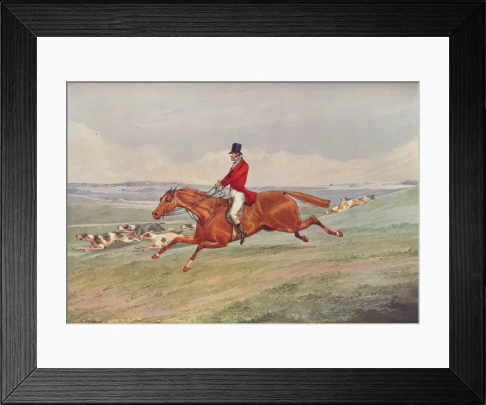 Framed Print : Taking the Lead, 1906. Artist: Henry Thomas Alken Framed Print : Taking the Lead, 1906. Artist: Henry Thomas Alken
