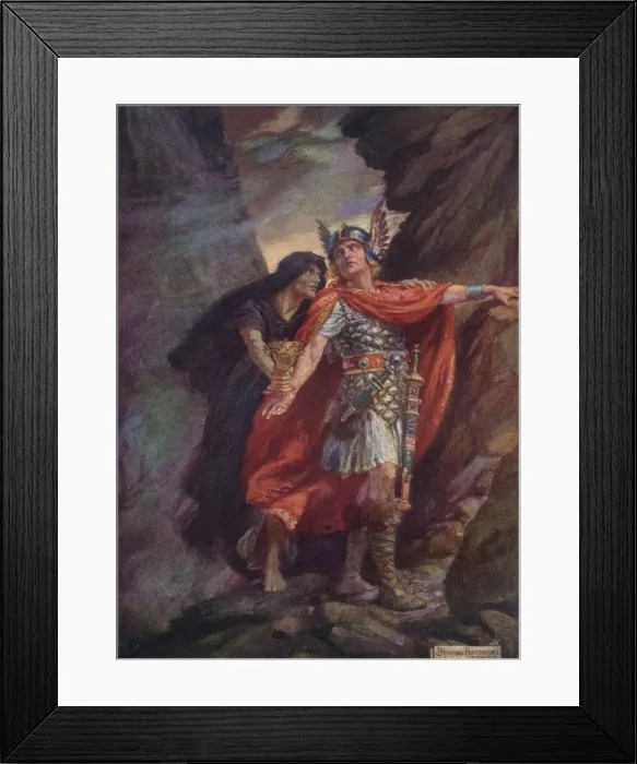 Framed Print : An illustration of Robert Brownings (1812-1889) poem Rabbi Ben Ezra, 1916. Artist: Bernard Partridge Framed Print : An illustration of Robert Brownings (1812-1889) poem Rabbi Ben Ezra, 1916. Artist: Bernard Partridge