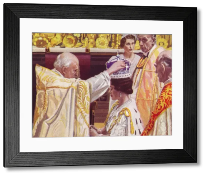 Framed Print : The Coronation of Queen Elizabeth (1900-2002), 1937 Framed Print : The Coronation of Queen Elizabeth (1900-2002), 1937