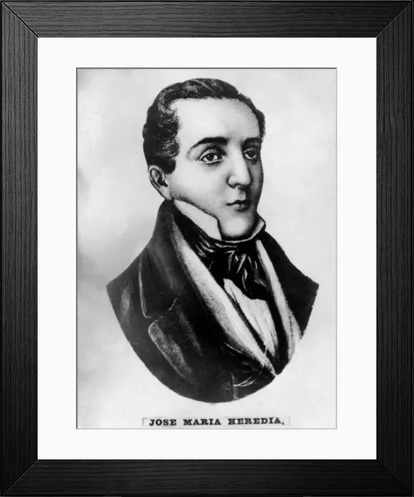 Framed Print : Jose Maria Heredia, (1803-1839), 1920s Framed Print : Jose Maria Heredia, (1803-1839), 1920s