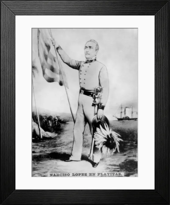 Framed Print : Narciso Lopez, (1797-1851), 1920s Framed Print : Narciso Lopez, (1797-1851), 1920s