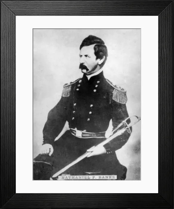 Framed Print : Nathaniel P Banks, (1816-1894), 1920s Framed Print : Nathaniel P Banks, (1816-1894), 1920s