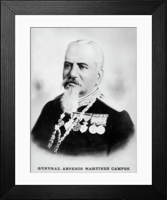 Framed Print : Arsenio Martinez Campos, (born 1821), c1910 Framed Print : Arsenio Martinez Campos, (born 1821), c1910