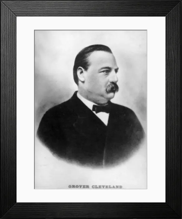 Framed Print : Grover Cleveland, (1837-1908), 1920s Framed Print : Grover Cleveland, (1837-1908), 1920s