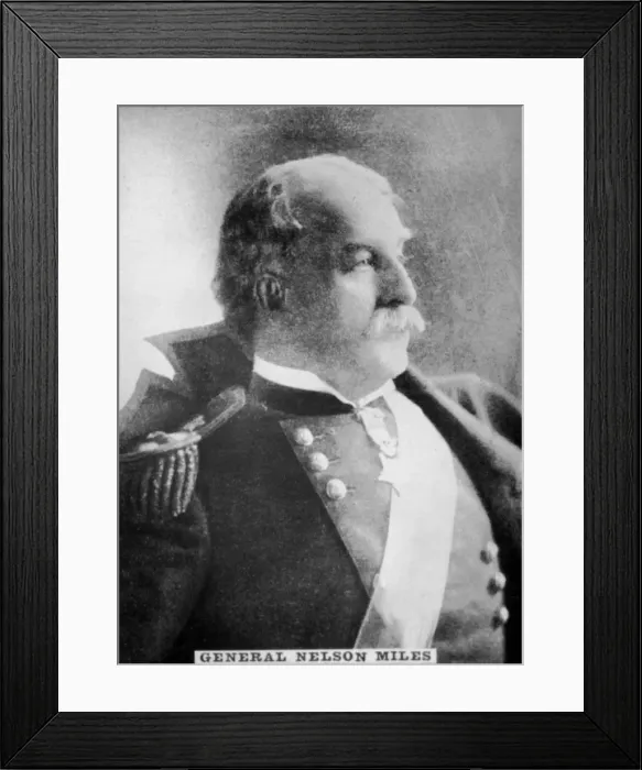 Framed Print : General Nelson Miles, (1839-1925), 1920s Framed Print : General Nelson Miles, (1839-1925), 1920s
