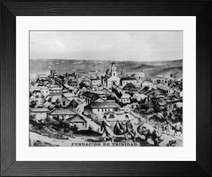 Framed Print : Foundation of Trinidad, (1534), 1920s Framed Print : Foundation of Trinidad, (1534), 1920s