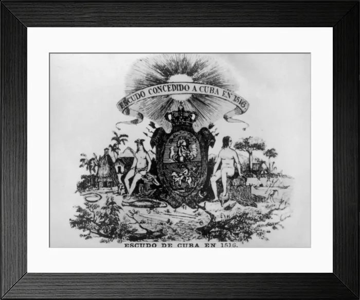 Framed Print : Shield of Havana, (1516), 1910s Framed Print : Shield of Havana, (1516), 1910s