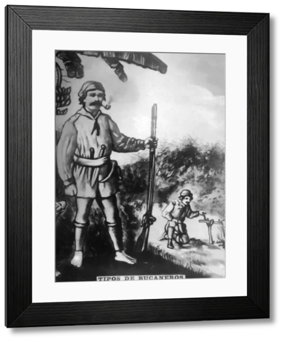Framed Print : Types of Buccaneers, (17th century ), 1920s Framed Print : Types of Buccaneers, (17th century ), 1920s