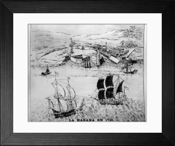 Framed Print : Havana in 1720, 1910s Framed Print : Havana in 1720, 1910s