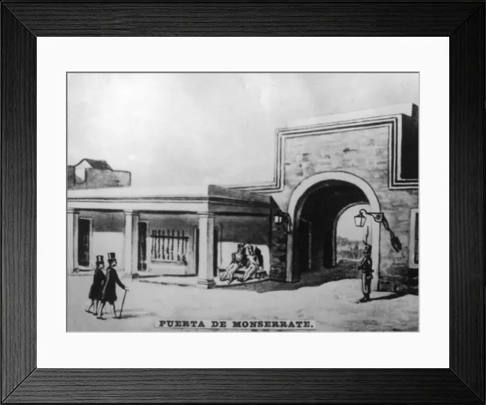 Framed Print : Montserrate Door, (1836), 1920s Framed Print : Montserrate Door, (1836), 1920s