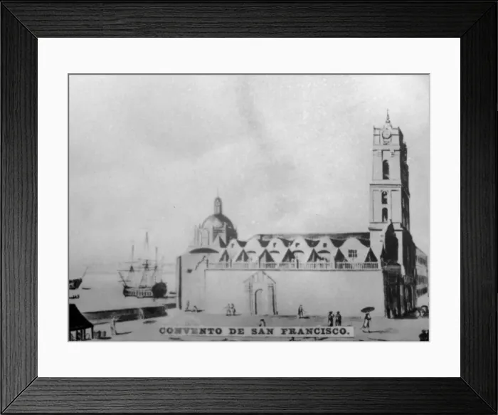 Framed Print : Convent of Saint Francisco, (1738), 1920s Framed Print : Convent of Saint Francisco, (1738), 1920s