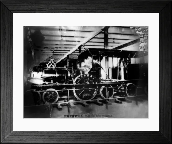 Framed Print : First locomotive, (1830s), 1920s Framed Print : First locomotive, (1830s), 1920s