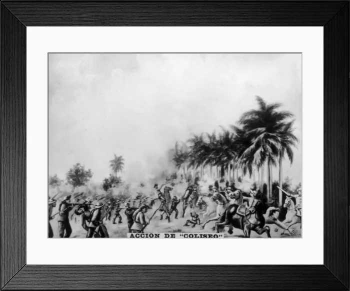 Framed Print : Battle of Coliseo, (1895), 1920s Framed Print : Battle of Coliseo, (1895), 1920s