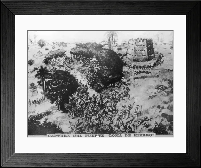 Framed Print : Capture of Fuerte de la Loma (1896), 1910s Framed Print : Capture of Fuerte de la Loma (1896), 1910s