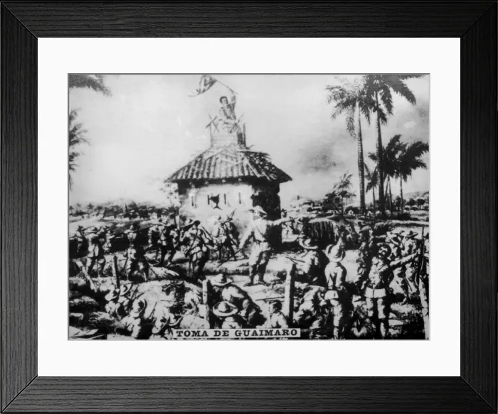 Framed Print : Invasion of Guaimaro (1873), 1920s Framed Print : Invasion of Guaimaro (1873), 1920s