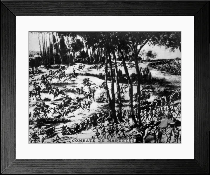 Framed Print : Battle of Magueyes, (1896), 1920s Framed Print : Battle of Magueyes, (1896), 1920s