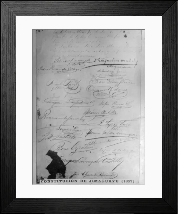 Framed Print : The Jimaguayu Constitution, (1895), 1920s Framed Print : The Jimaguayu Constitution, (1895), 1920s