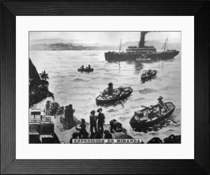 Framed Print : Expedition of Miranda, (1897), 1920s Framed Print : Expedition of Miranda, (1897), 1920s