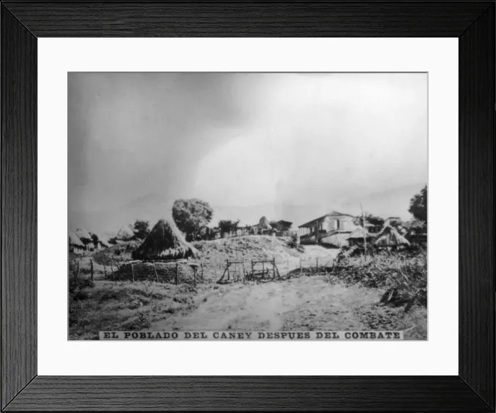 Framed Print : The town of Caney after combat, (1898), 1920s Framed Print : The town of Caney after combat, (1898), 1920s