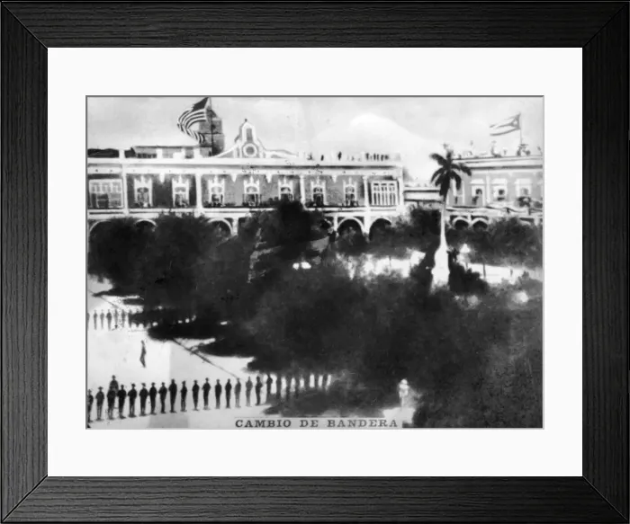 Framed Print : Change of Flag, (1902), 1920s Framed Print : Change of Flag, (1902), 1920s