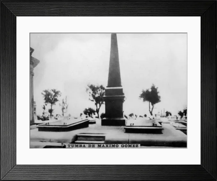 Framed Print : The Grave of Maximo Gomez, 1920s Framed Print : The Grave of Maximo Gomez, 1920s