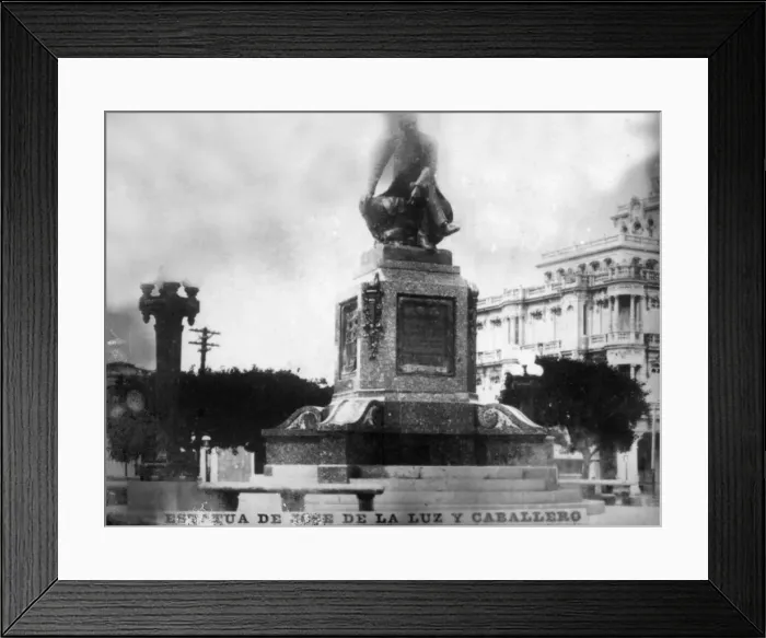 Framed Print : Statue of Don Jose de la Luz Caballero, (1912), 1920s Framed Print : Statue of Don Jose de la Luz Caballero, (1912), 1920s