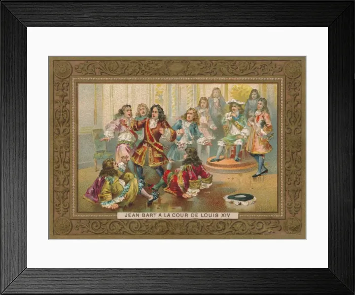 Framed Print : Jean Bart (1650-1702) at the Court of Louis XIV (1638-1715), c. 1910s Framed Print : Jean Bart (1650-1702) at the Court of Louis XIV (1638-1715), c. 1910s
