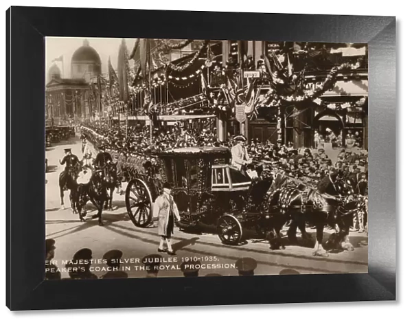 Their Majesties Silver Jubilee 1910-1935. The Speakers Coach in the Royal Procession