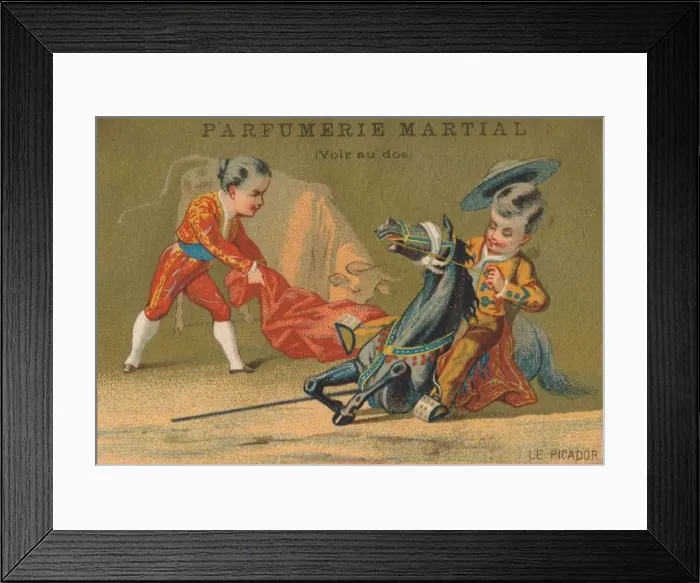 Framed Print : Thildren as a Picador and a Matador, c. 1910s Framed Print : Thildren as a Picador and a Matador, c. 1910s
