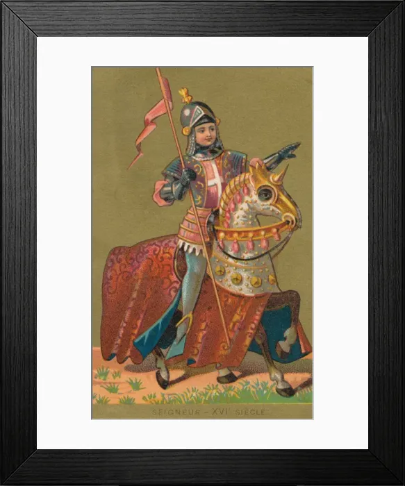 Framed Print : Seigneur -XVI Siecle a Lord of the 16th Century, 1910s Framed Print : Seigneur -XVI Siecle a Lord of the 16th Century, 1910s