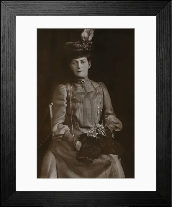 Framed Print : Alexandra, Queen Consort of King Edward VII of the United Kingdom, 1905. Artist: William Slade Stuart Framed Print : Alexandra, Queen Consort of King Edward VII of the United Kingdom, 1905. Artist: William Slade Stuart