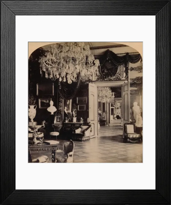 Framed Print : In the Queens Reception Rooms, Royal Palace, Stockholm, Sweden, 1897. Artist: Strohmeyer & Wyman Framed Print : In the Queens Reception Rooms, Royal Palace, Stockholm, Sweden, 1897. Artist: Strohmeyer & Wyman