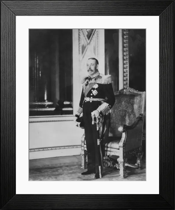 Framed Print : King George V (1865-1936) of the United Kingdom, 1935. Artist: Tuck and Sons Framed Print : King George V (1865-1936) of the United Kingdom, 1935. Artist: Tuck and Sons