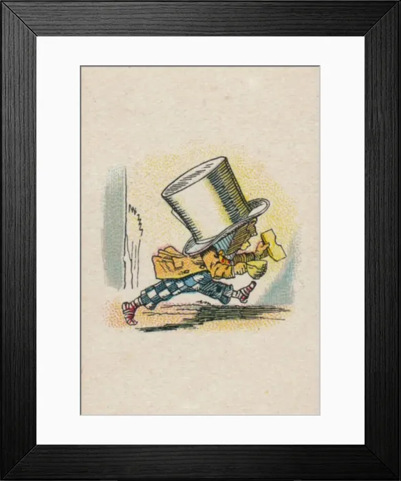 Framed Print : The Hatter Leaving the Court, 1930. Artist: John Tenniel Framed Print : The Hatter Leaving the Court, 1930. Artist: John Tenniel