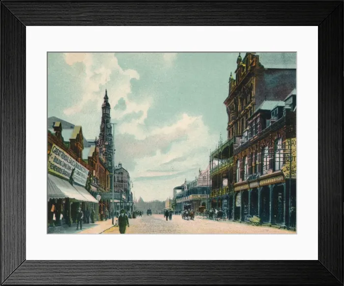 Framed Print : Rissik Street, Johannesburg, c1908 Framed Print : Rissik Street, Johannesburg, c1908