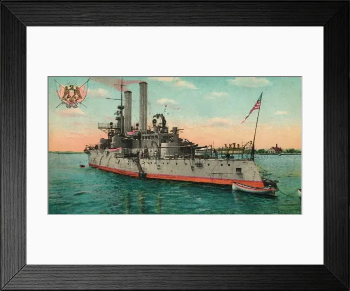 Framed Print : US Battleship Iowa, c1908 Framed Print : US Battleship Iowa, c1908