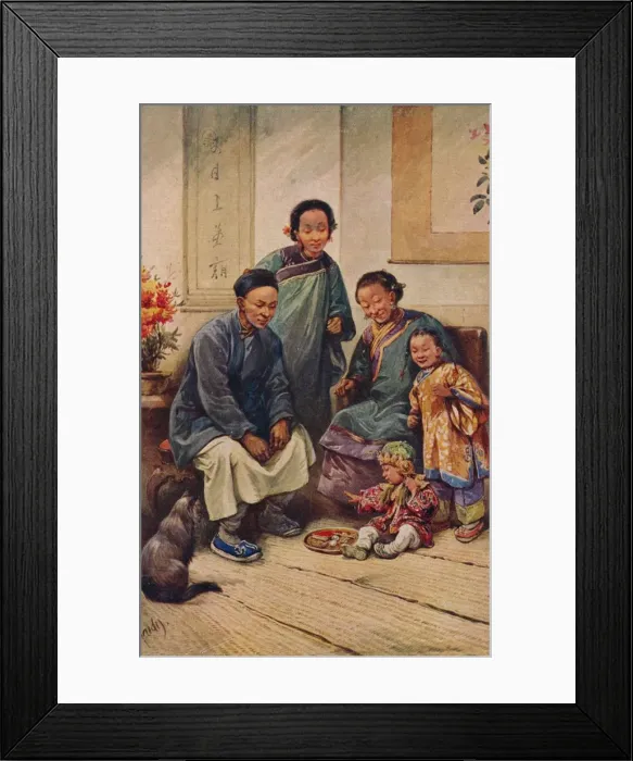Framed Print : A Baby Boys Birthday, c1910. Artist: Evelyn Elizabeth Hardy Framed Print : A Baby Boys Birthday, c1910. Artist: Evelyn Elizabeth Hardy