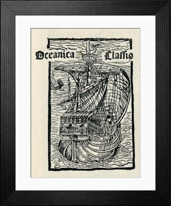 Framed Print : Columbuss Ship, The Santa Maria, (1493), 1912 Framed Print : Columbuss Ship, The Santa Maria, (1493), 1912