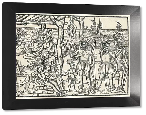 The First Representation of the People of the New World, (1505), 1912. Artist: Johann Froschauer