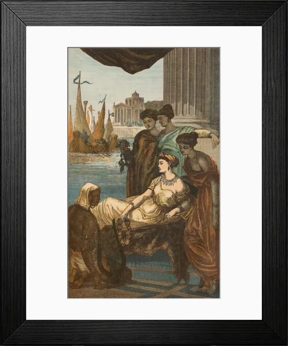 Framed Print : Roman Lady and Slaves, c1910 Framed Print : Roman Lady and Slaves, c1910