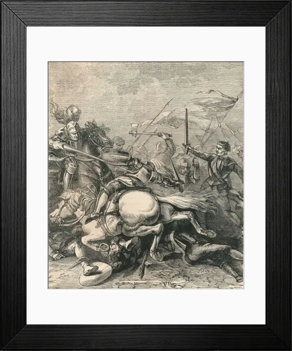 Framed Print : Battle of Flodden, (1513), c1910 Framed Print : Battle of Flodden, (1513), c1910