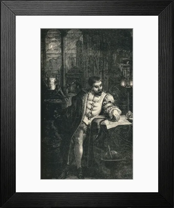 Framed Print : Christopher Columbus, (1451-1506), c1910
