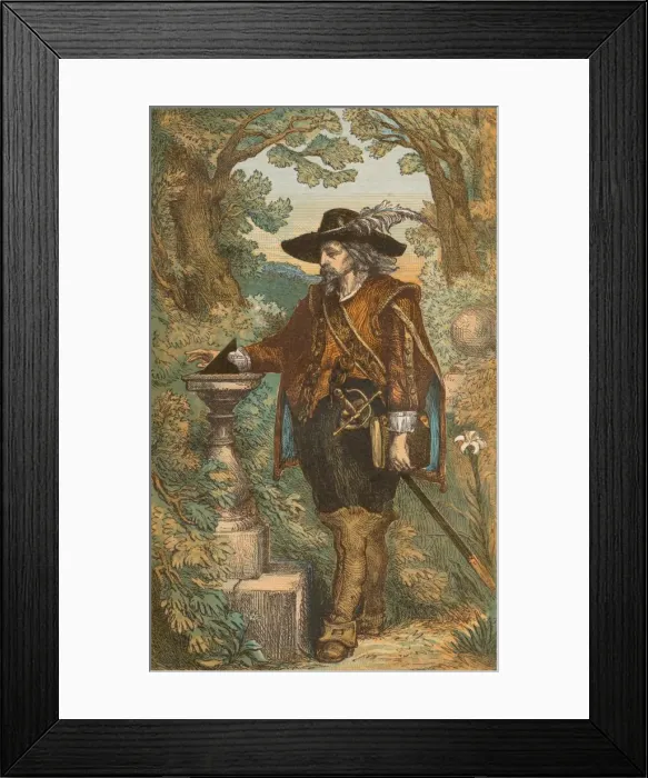 Framed Print : A Gentleman of the Stuart Period, (17th century), c1910 Framed Print : A Gentleman of the Stuart Period, (17th century), c1910