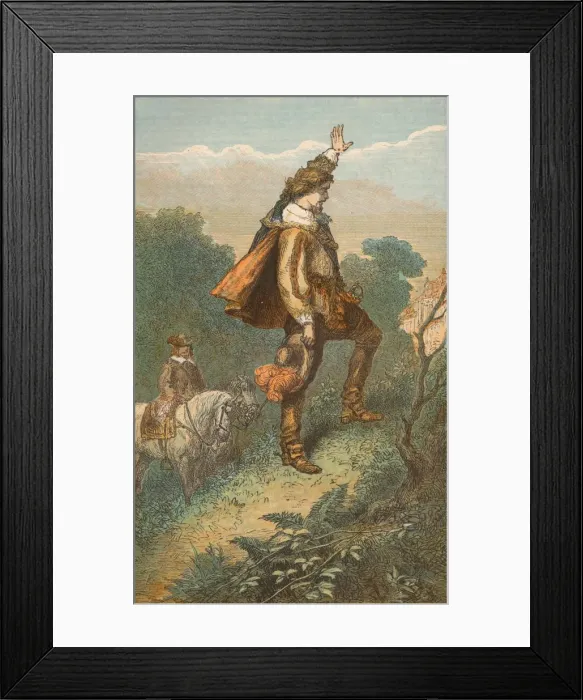 Framed Print : The Last Glimpse of Home, (1633-1701), c1910 Framed Print : The Last Glimpse of Home, (1633-1701), c1910