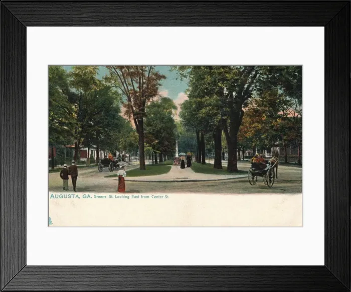 Framed Print : Greene Sreet, looking east from Center Street, Augusta, Georgia, America, c1910